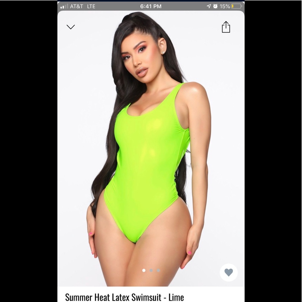 Summer Latex swimsuit Fashionova